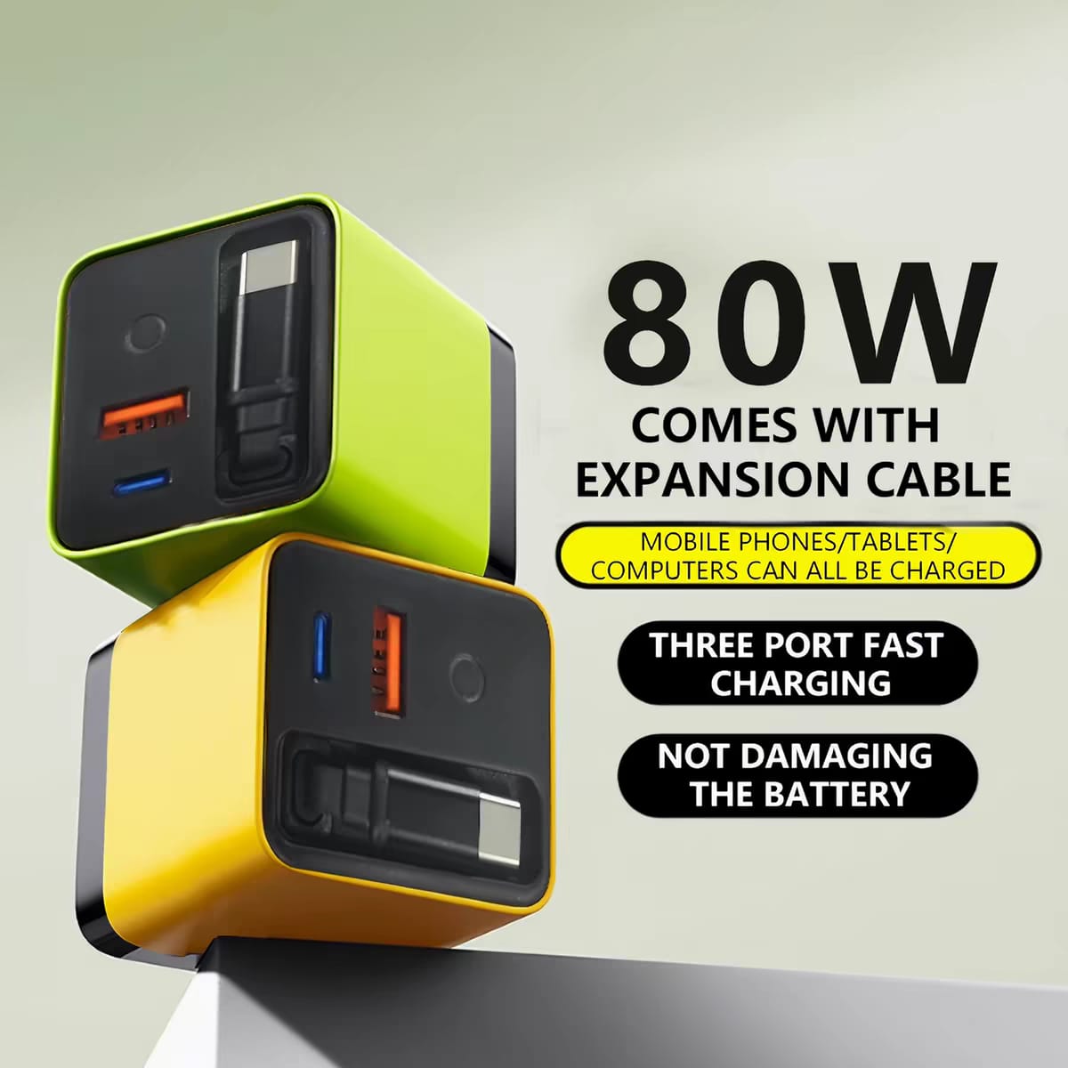 Suniel 80w Retractable Charger